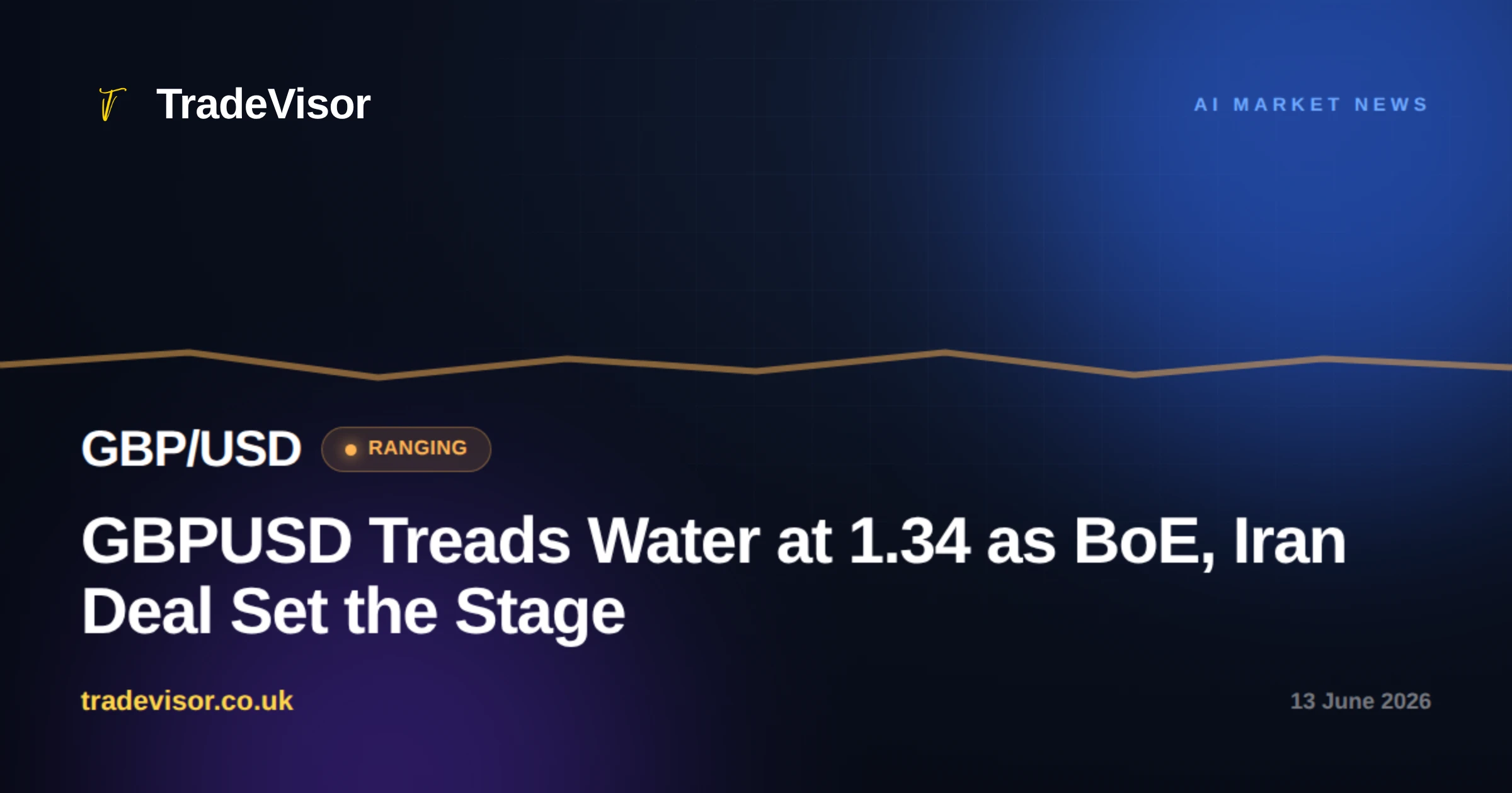 GBPUSD Treads Water at 1.34 as BoE, Iran Deal Set the Stage