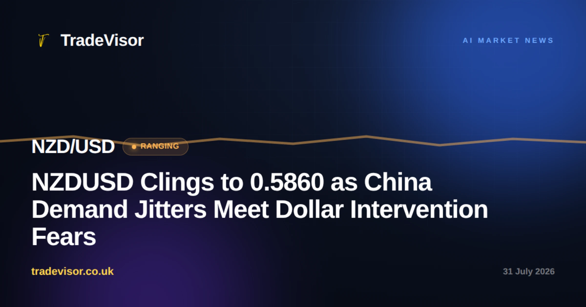 NZDUSD Clings to 0.5860 as China Demand Jitters Meet Dollar Intervention Fears