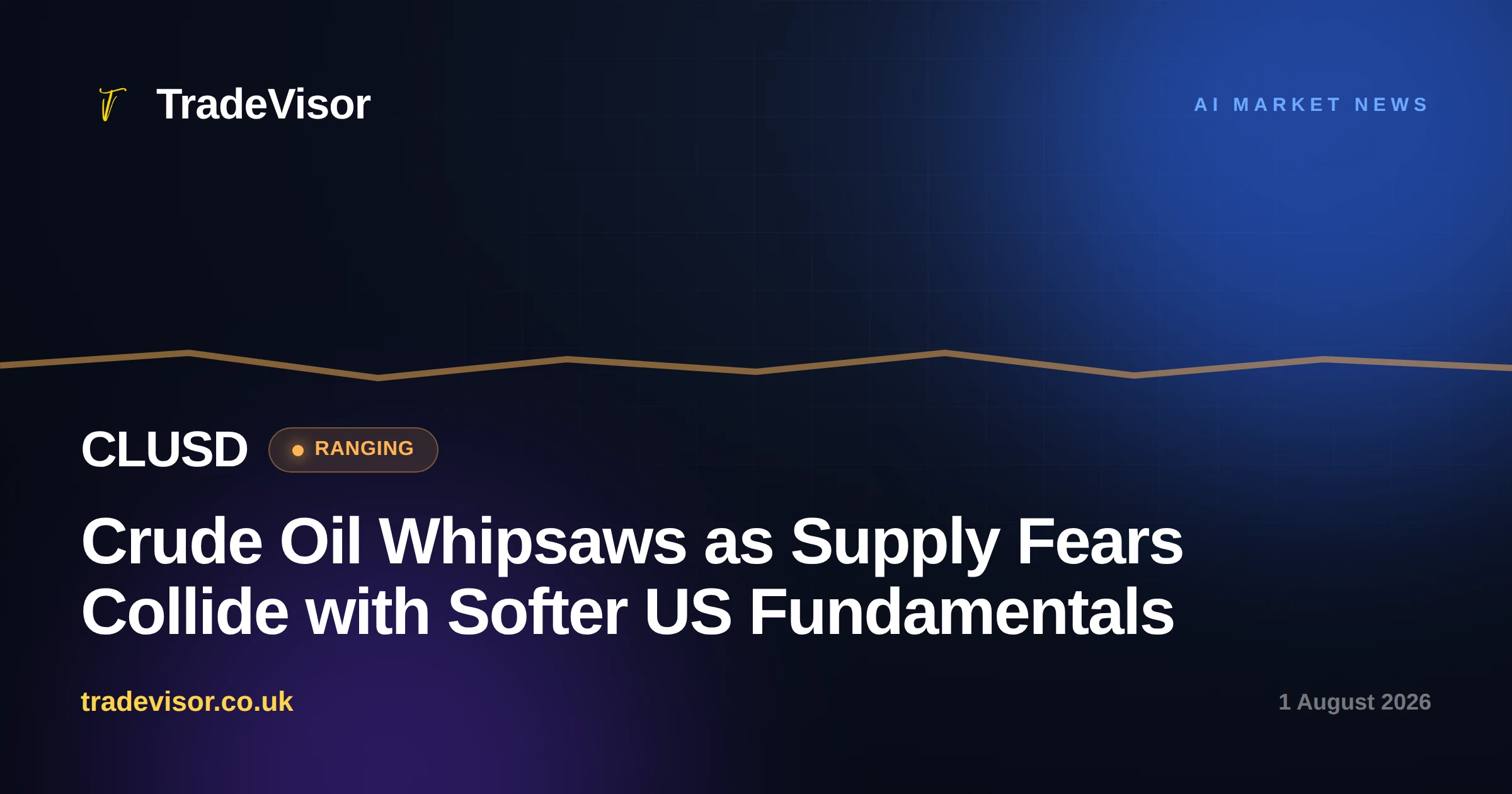 Crude Oil Whipsaws as Supply Fears Collide with Softer US Fundamentals