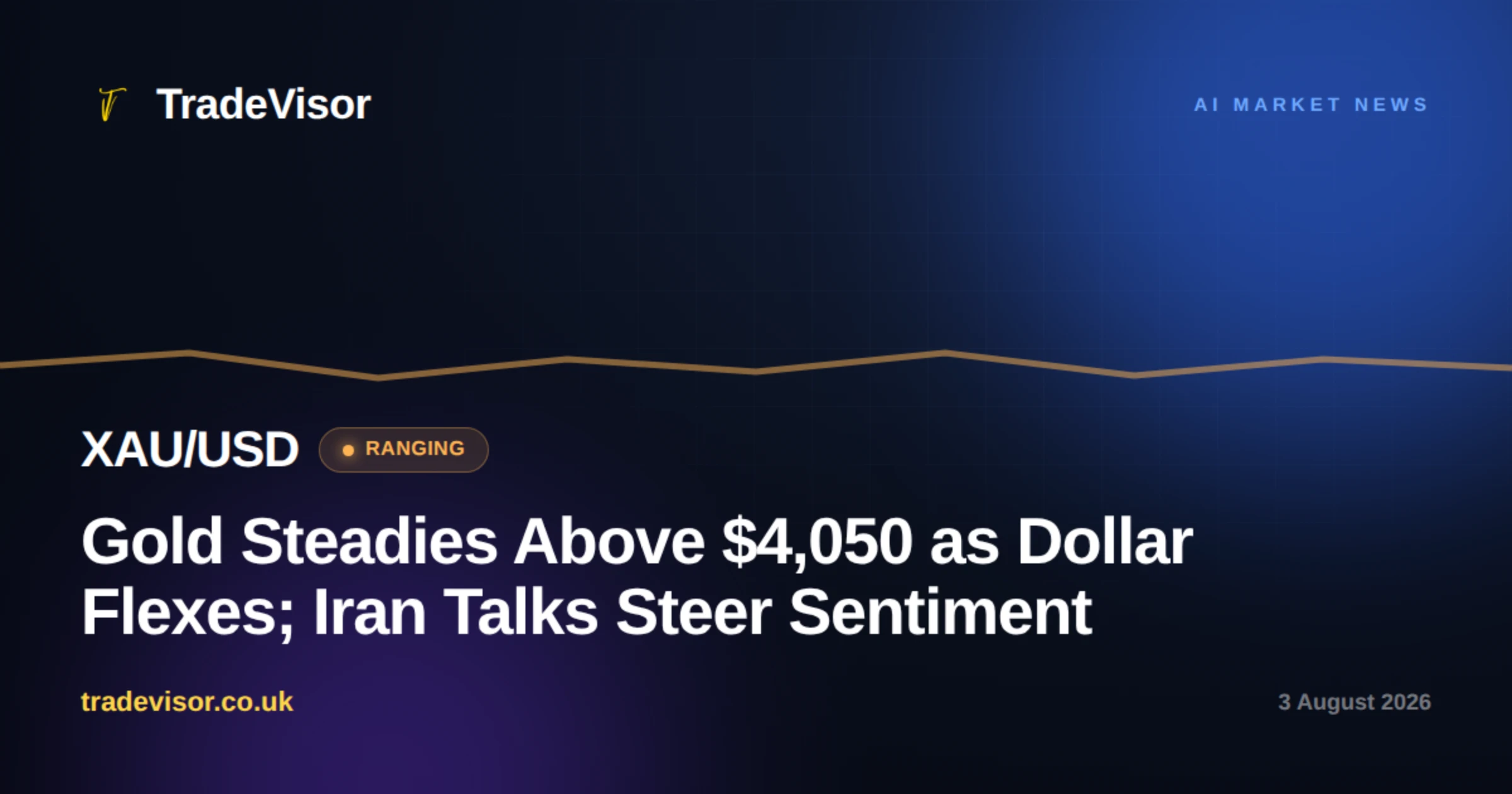 Gold Steadies Above $4,050 as Dollar Flexes; Iran Talks Steer Sentiment