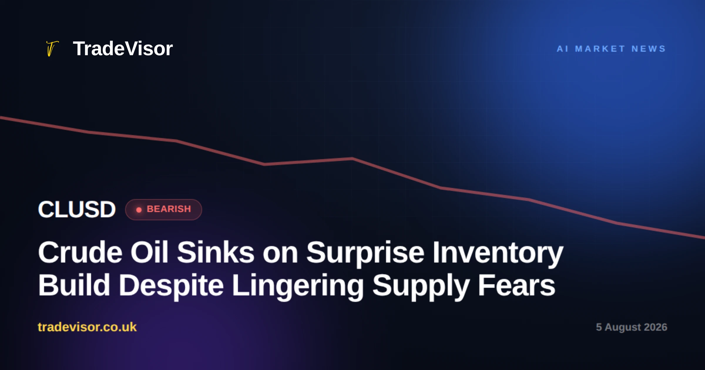 Crude Oil Sinks on Surprise Inventory Build Despite Lingering Supply Fears