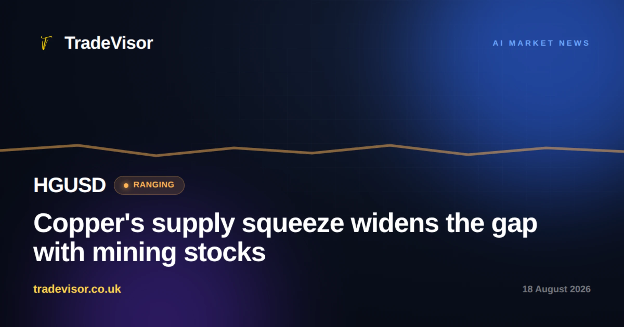 Copper's supply squeeze widens the gap with mining stocks