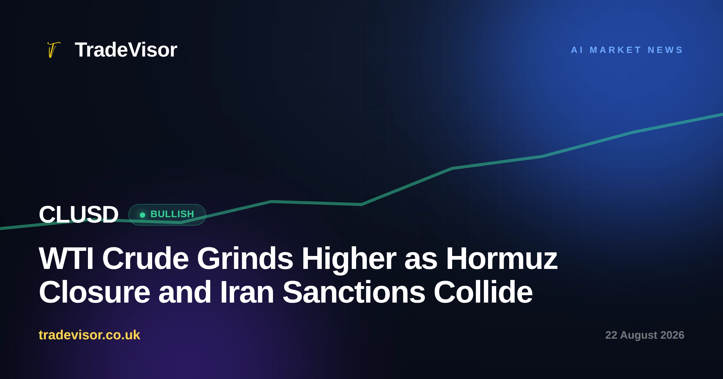 WTI Crude Grinds Higher as Hormuz Closure and Iran Sanctions Collide