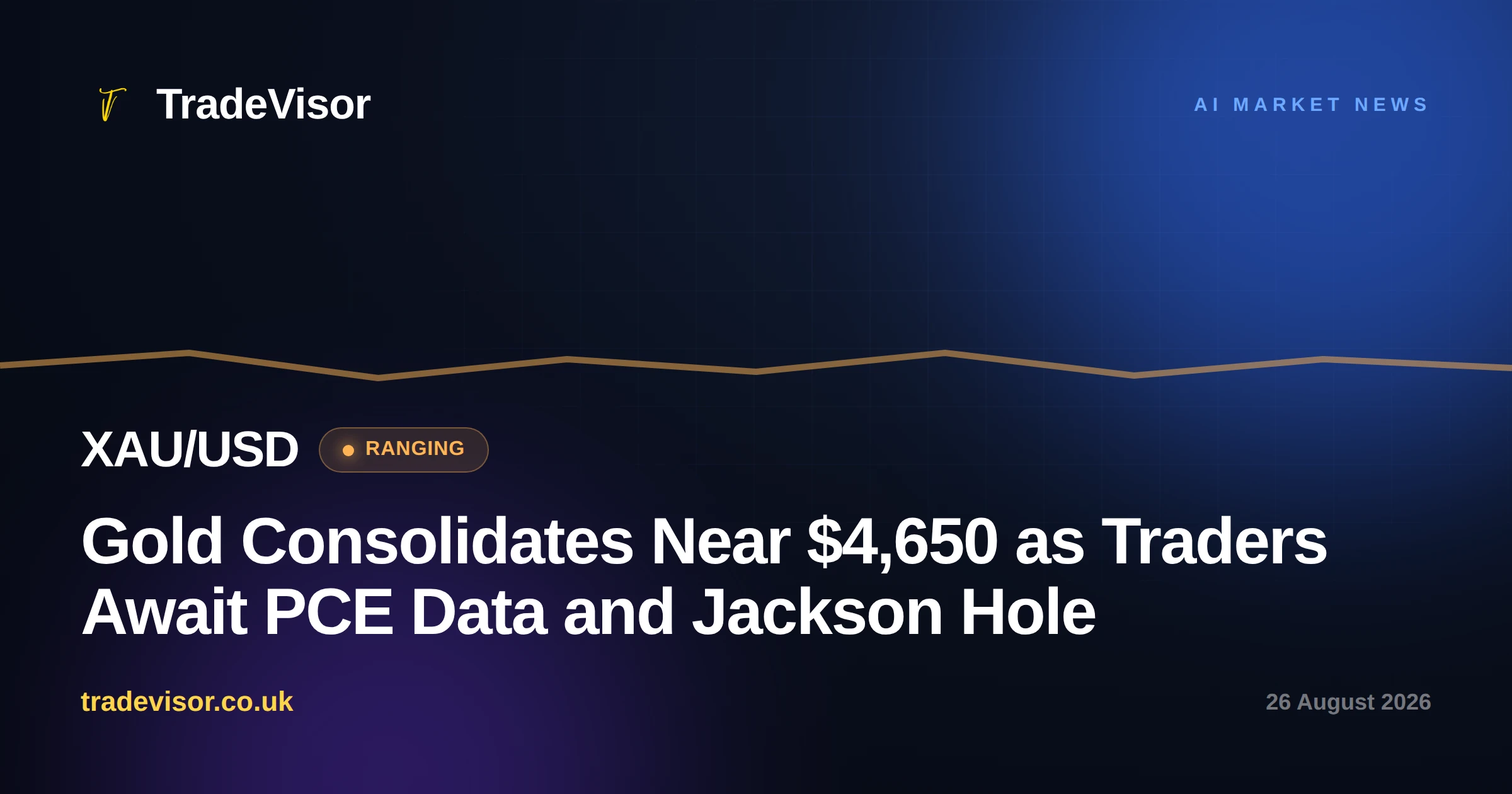 Gold Consolidates Near $4,650 as Traders Await PCE Data and Jackson Hole