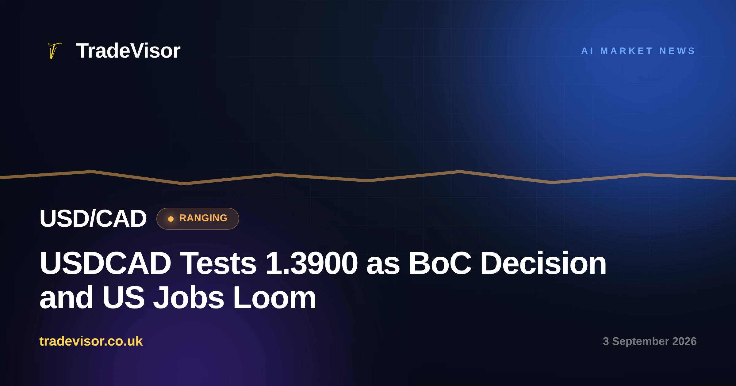 USDCAD Tests 1.3900 as BoC Decision and US Jobs Loom