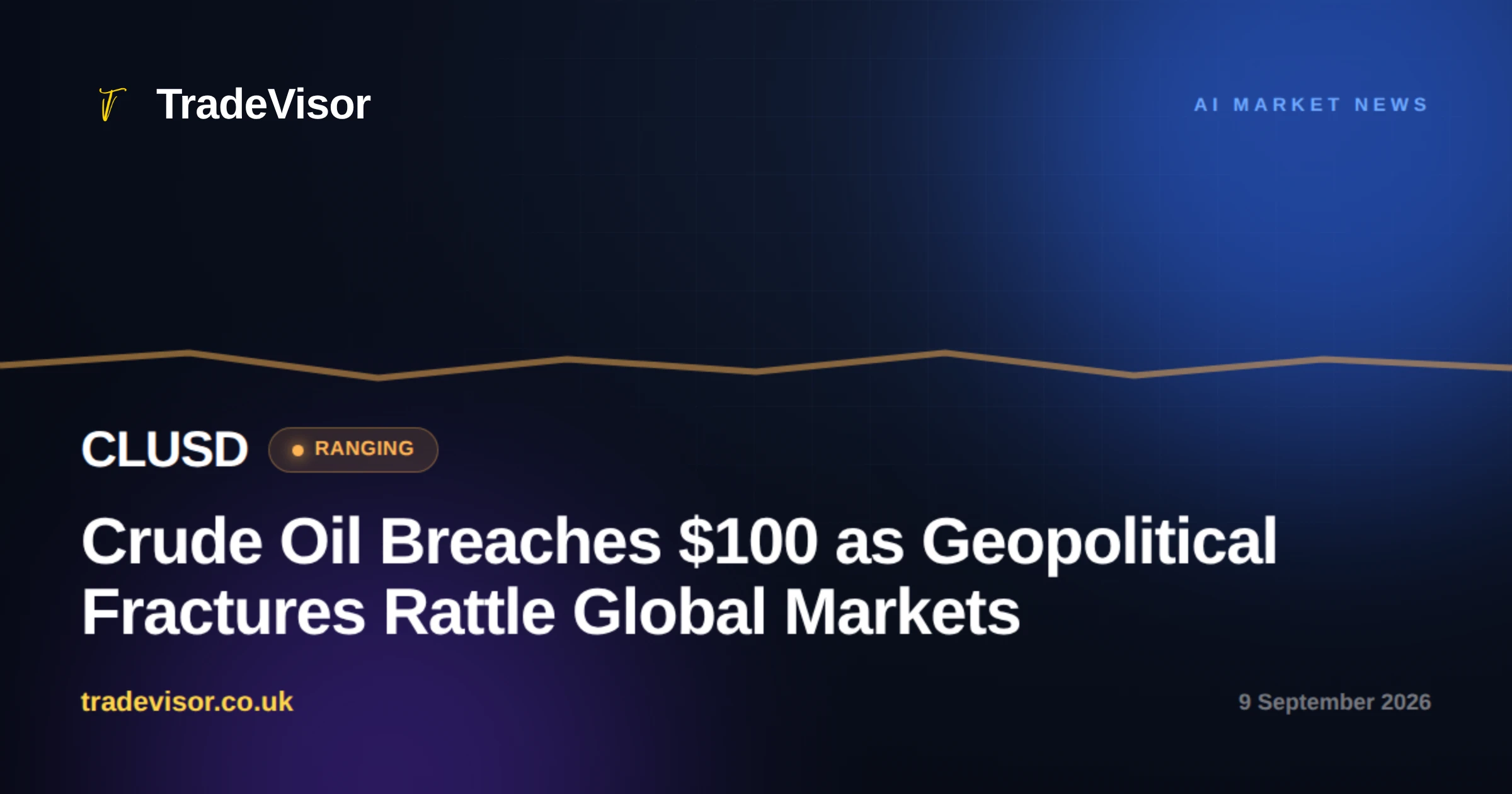 Crude Oil Breaches $100 as Geopolitical Fractures Rattle Global Markets