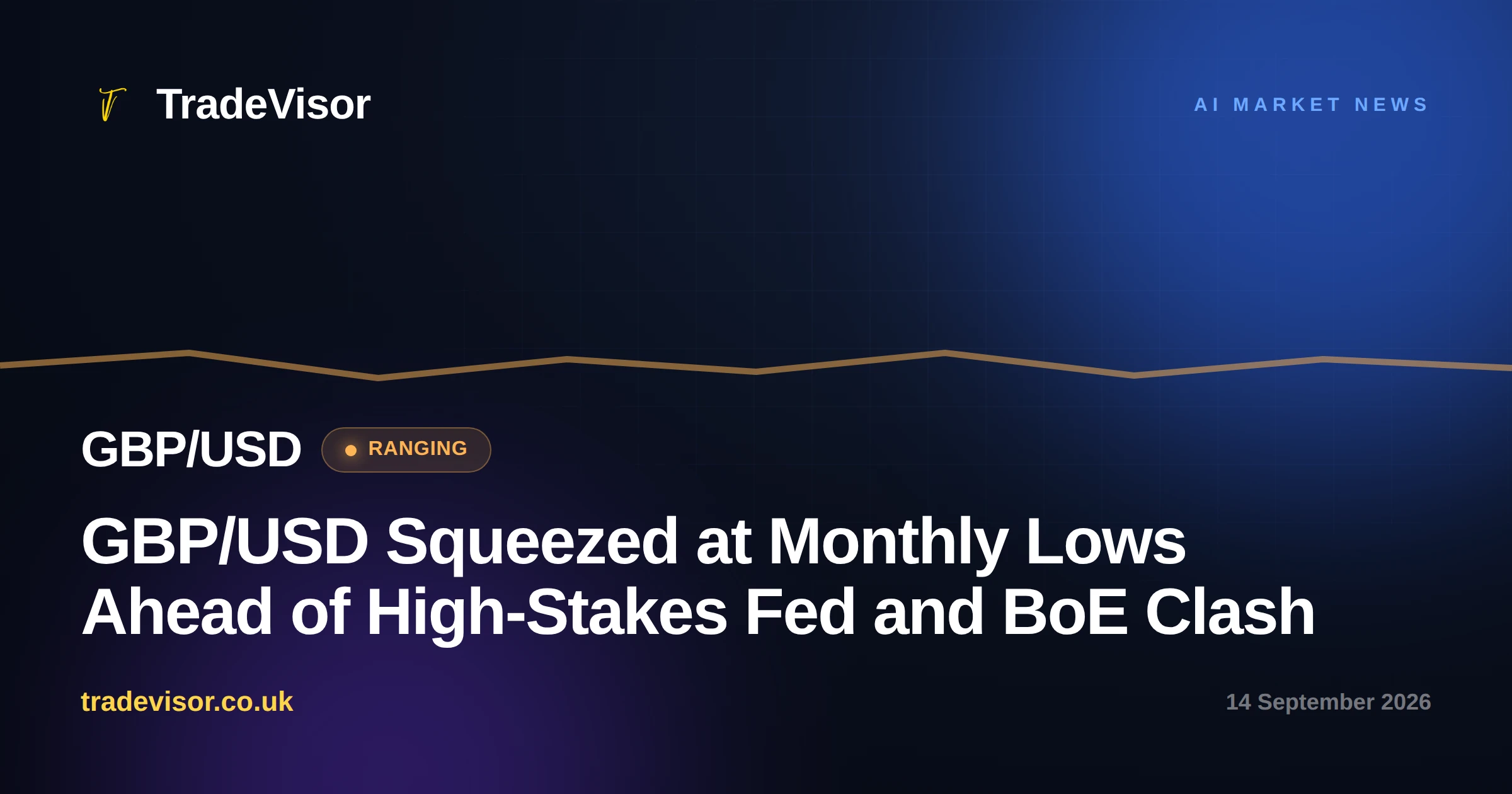 GBP/USD Squeezed at Monthly Lows Ahead of High-Stakes Fed and BoE Clash