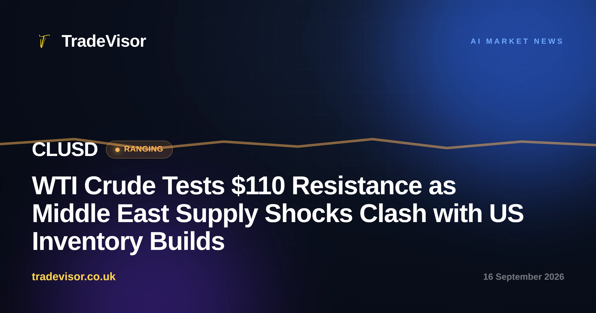 WTI Crude Tests $110 Resistance as Middle East Supply Shocks Clash with US Inventory Builds