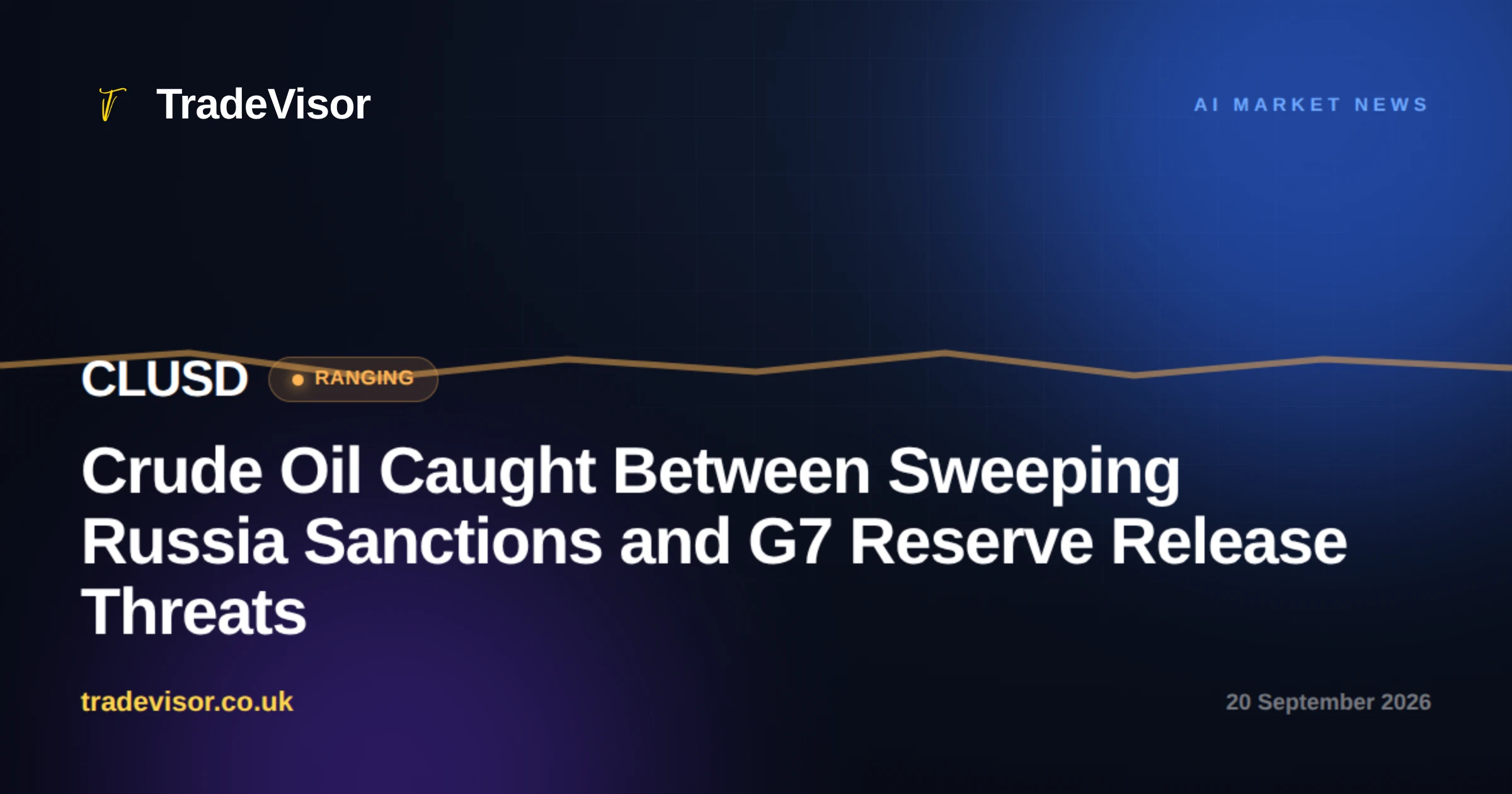 Crude Oil Caught Between Sweeping Russia Sanctions and G7 Reserve Release Threats