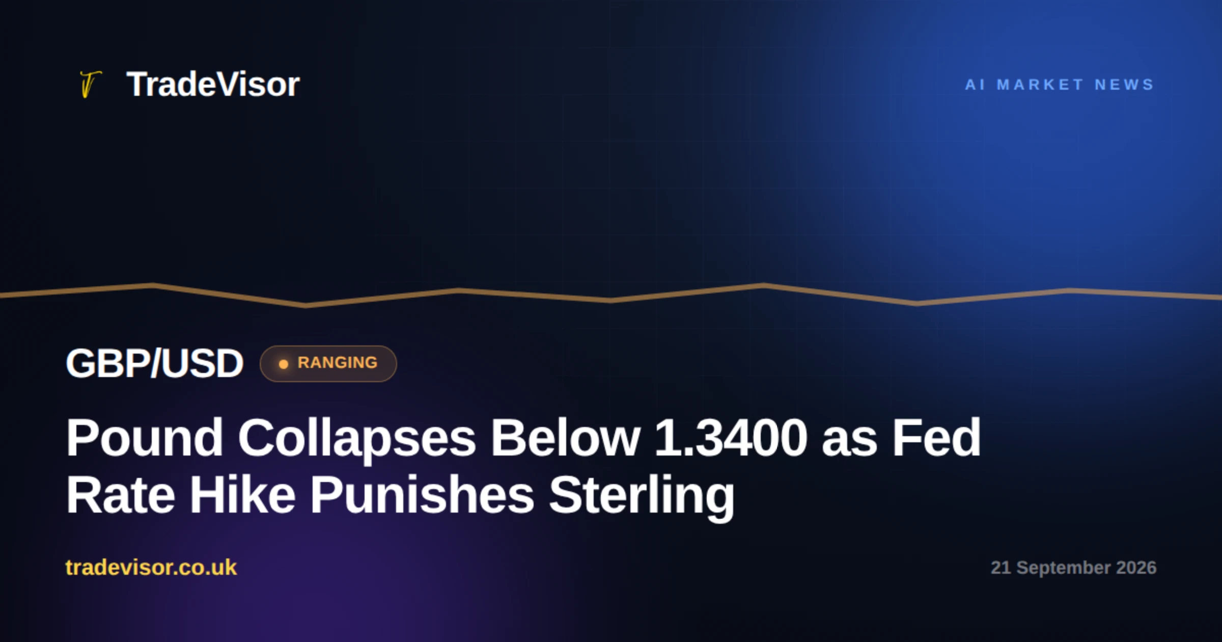 Pound Collapses Below 1.3400 as Fed Rate Hike Punishes Sterling