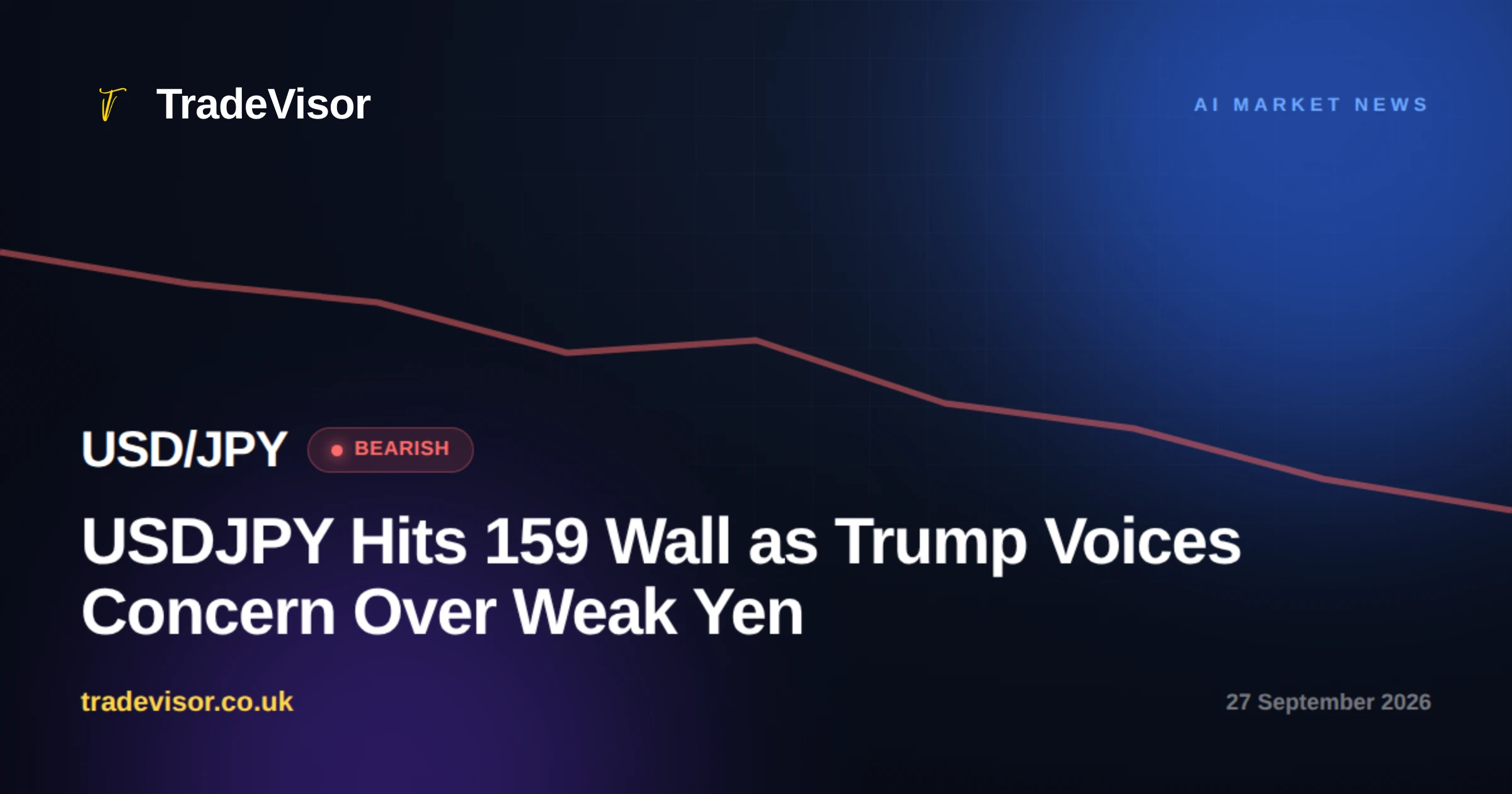 USDJPY Hits 159 Wall as Trump Voices Concern Over Weak Yen