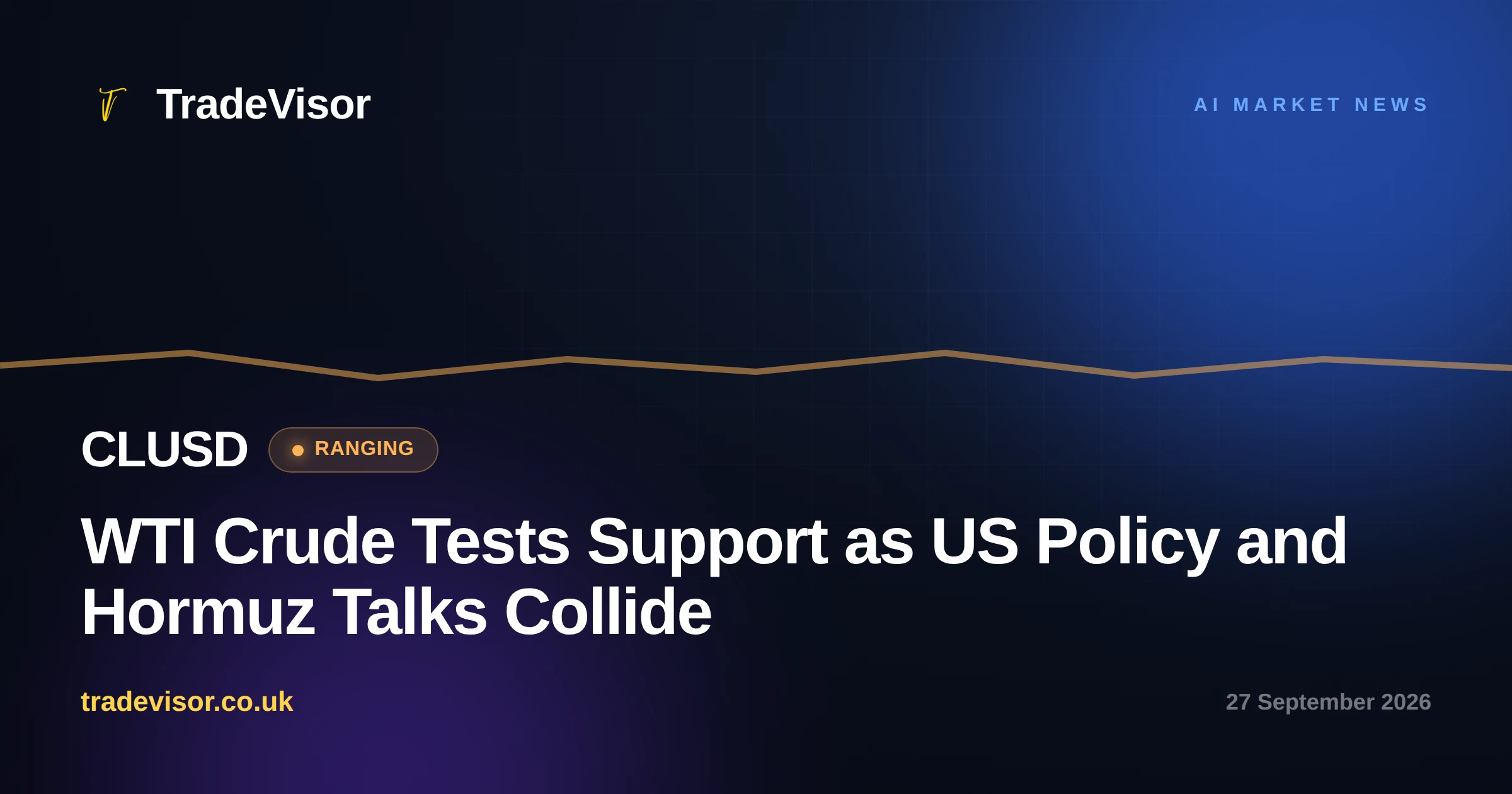 WTI Crude Tests Support as US Policy and Hormuz Talks Collide