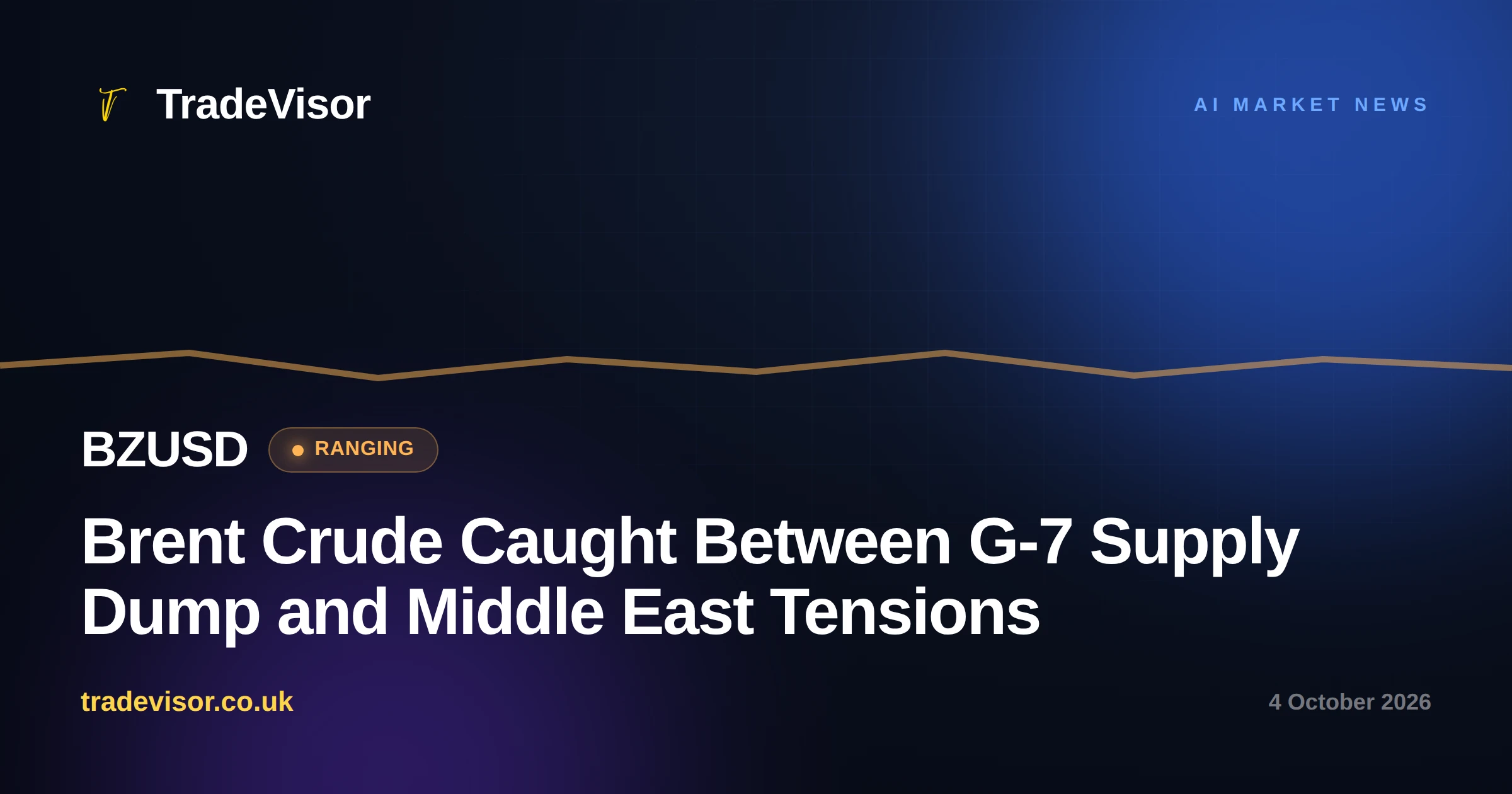 Brent Crude Caught Between G-7 Supply Dump and Middle East Tensions