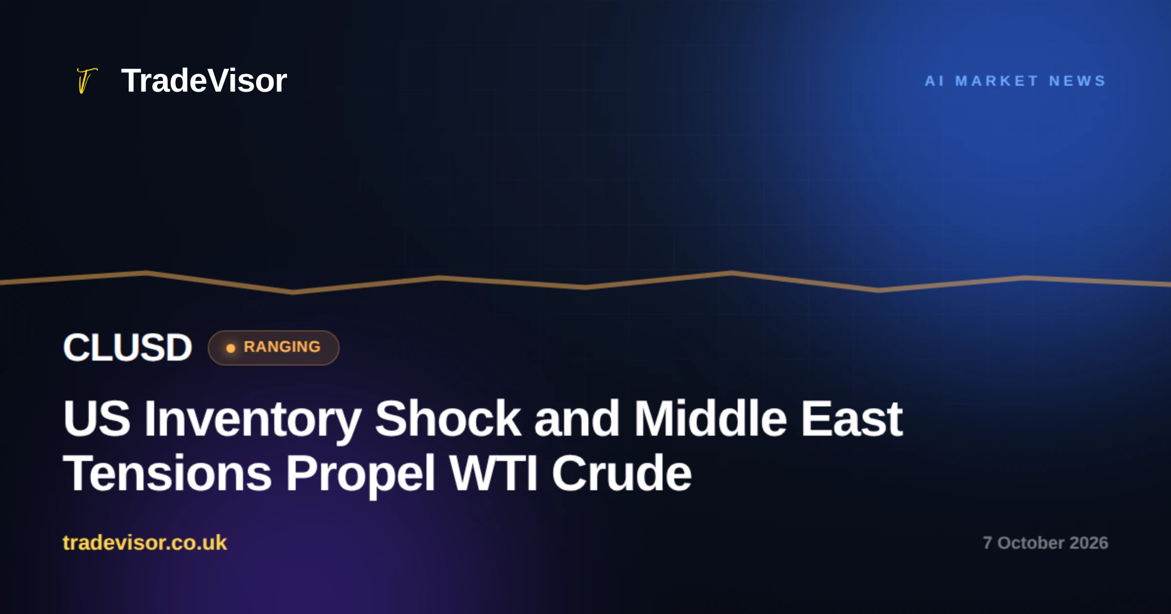 US Inventory Shock and Middle East Tensions Propel WTI Crude