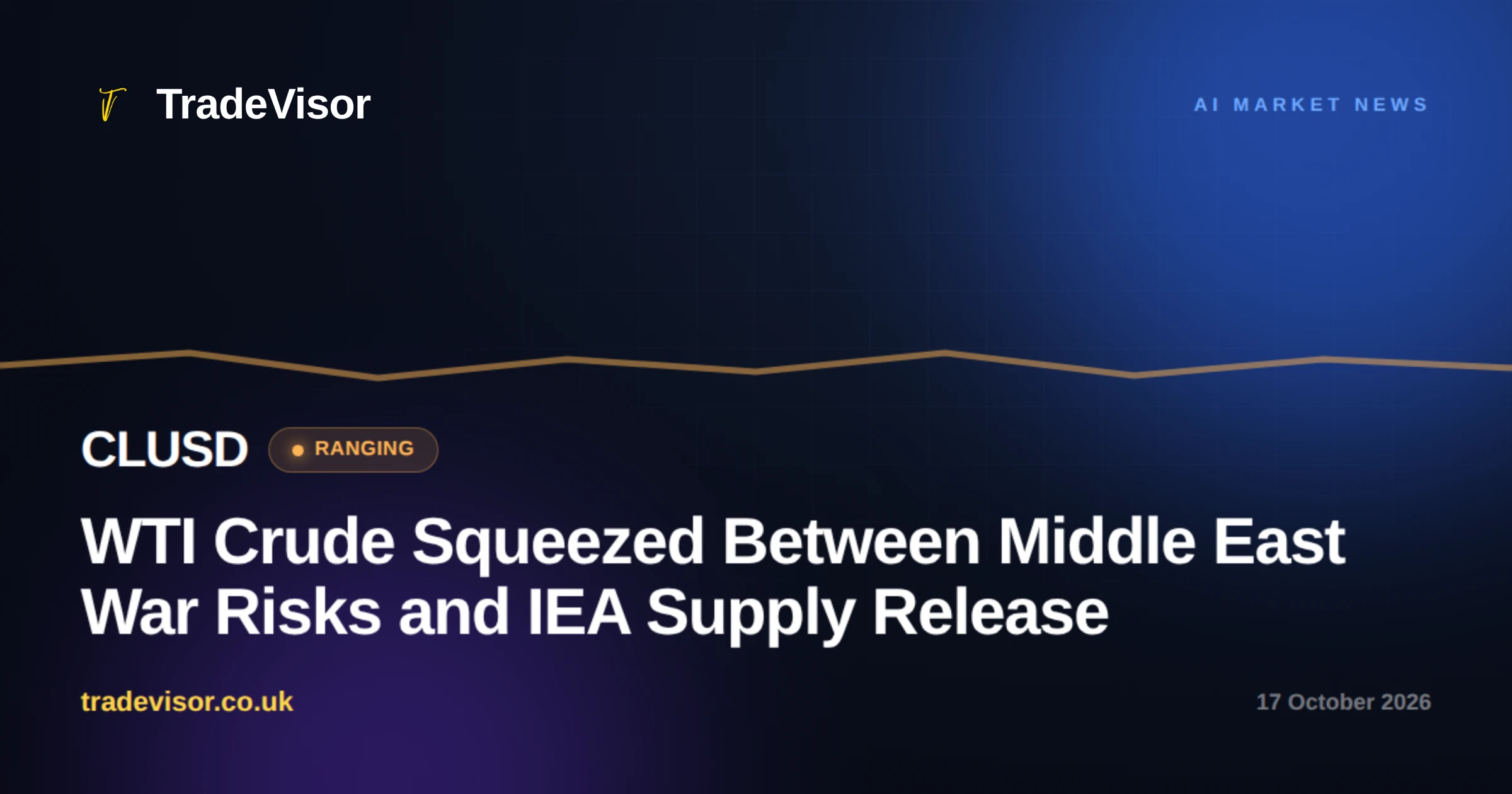 WTI Crude Squeezed Between Middle East War Risks and IEA Supply Release
